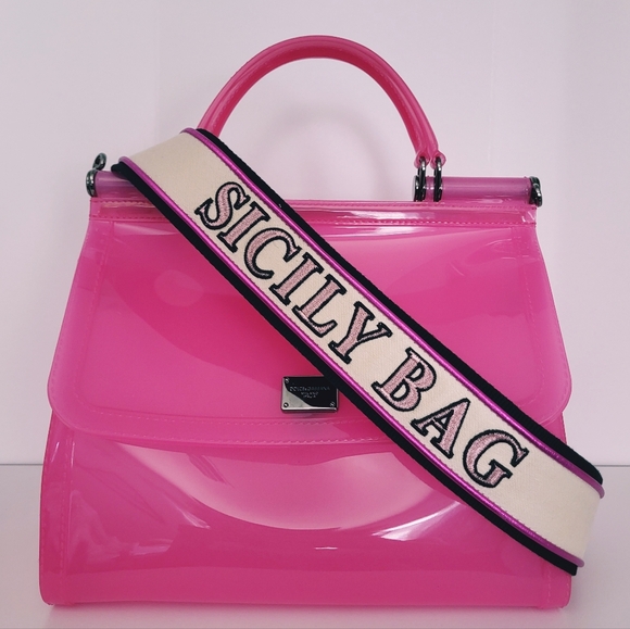Dolce & Gabbana Sicily Pink Women's Bag - Picture 1 of 16